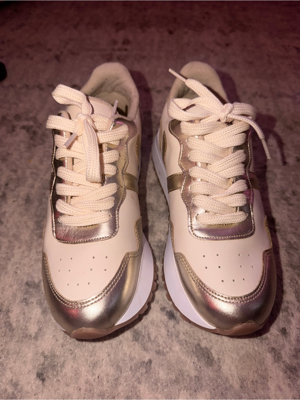 MKS Gold Cream Sneakers Women’s Size 7